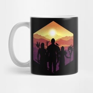 Cooles Fantasy D20 Group Silhouette RPG Mug